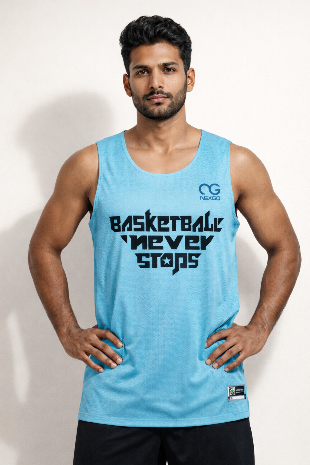 Basketball Tshirt Blue 2
